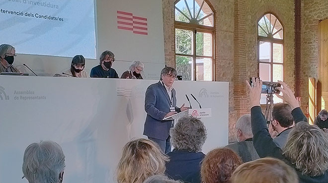 Resum del ple d'investidura per a l'elecció del President del Consell per la República Catalana