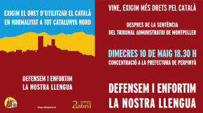 Manifestació pel dret d'utilitzar el català a Catalunya Nord