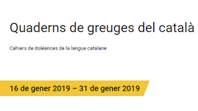 Obert el quadern de greuges per la llengua catalana
