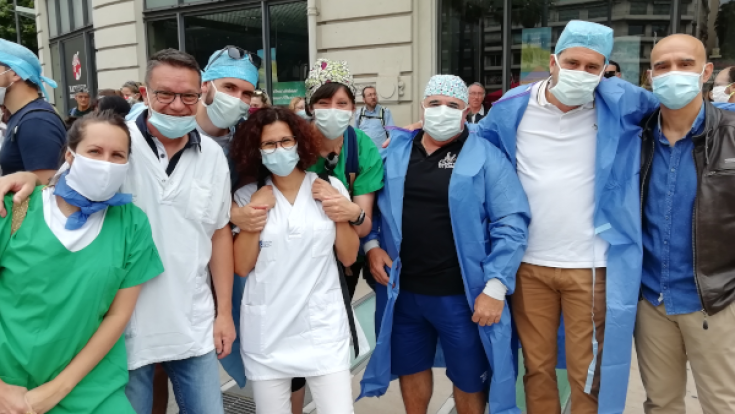 Anestesistes de l'hospital de Perpinyà mobilitzats