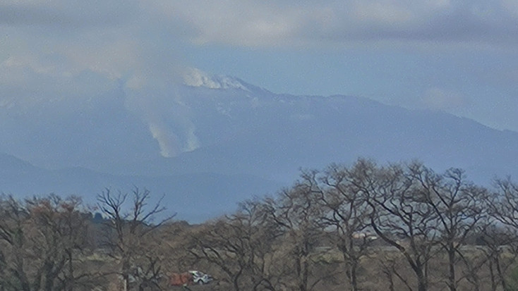 Crema controlada al Canigó, vista des del Rosselló