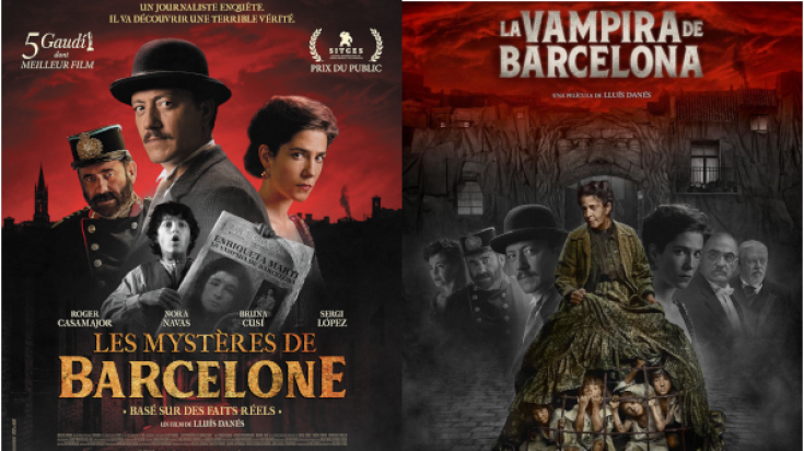 Els cartells de les versions francesa i catalana del film