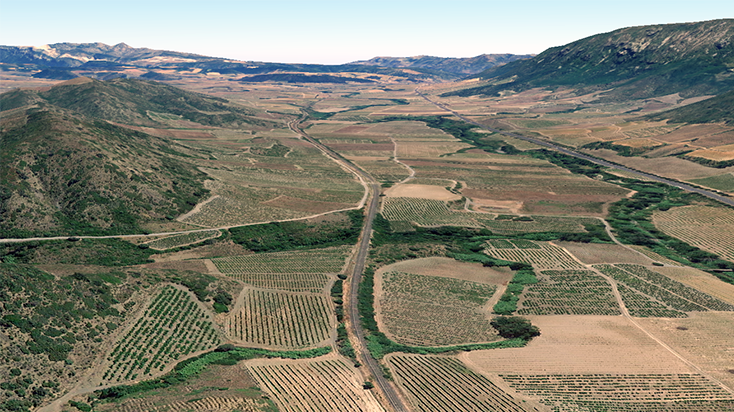 La vall de Maurí a Estagell per on passarà la línia