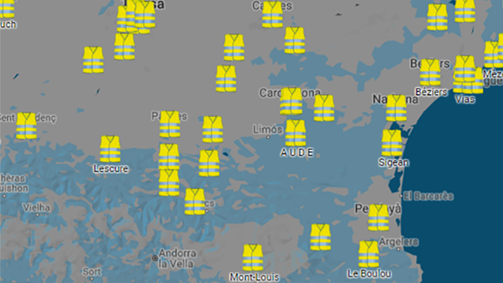 Mapa de les previsions de bloqueig